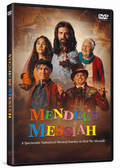 DVD cover of 'Mendel's Messiah' with colorful text and character images.